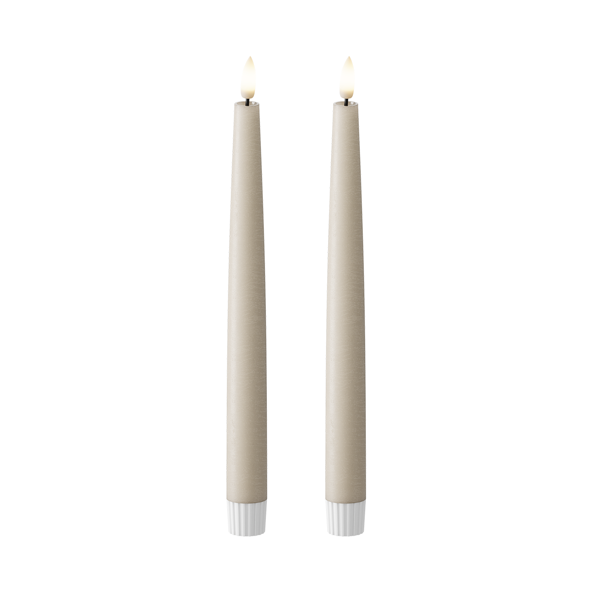 Sand Taper Candle Shiny Pool 25cm (2pcs.)