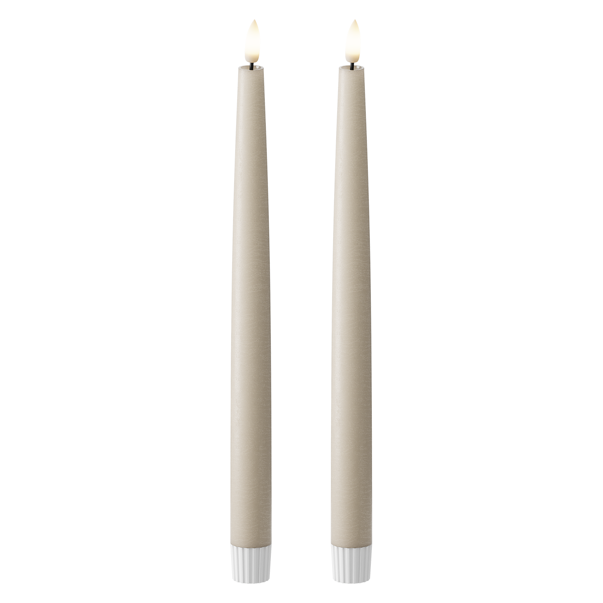 Sand Taper Candle Shiny Pool 29cm (2pcs.)