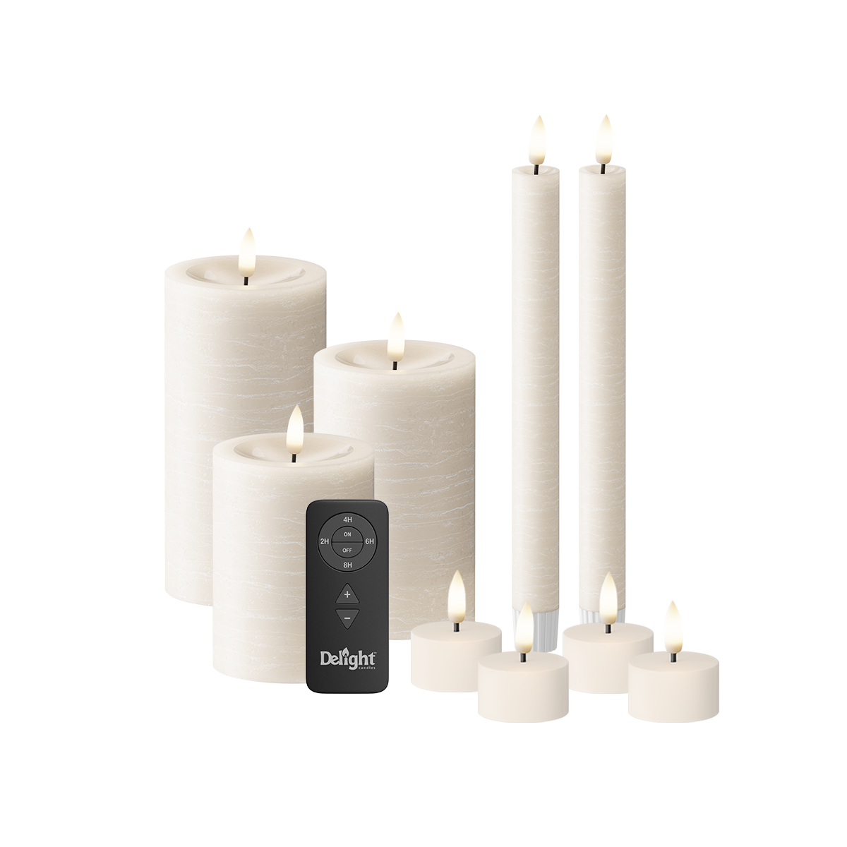 Ivory Pillar Candle Giftbox (9pcs.)