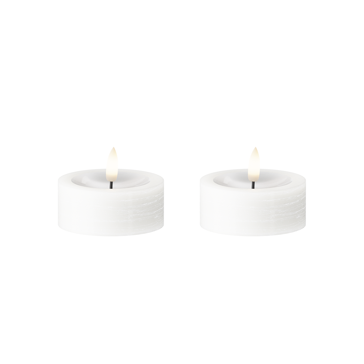 White Tealights Jumbo 2pcs.