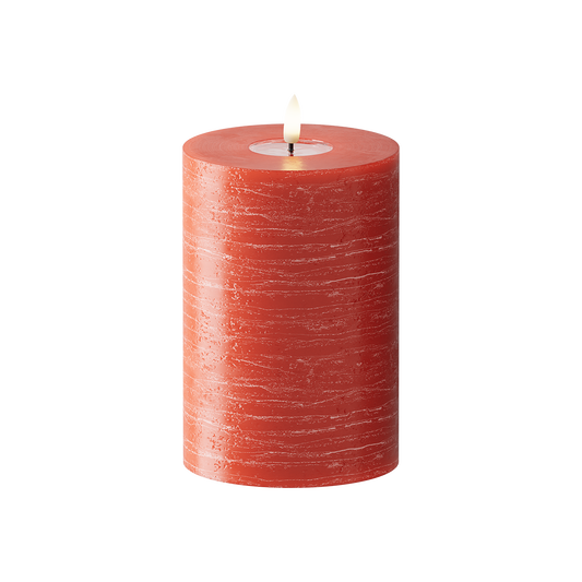 Red Pillar Candle WetLook