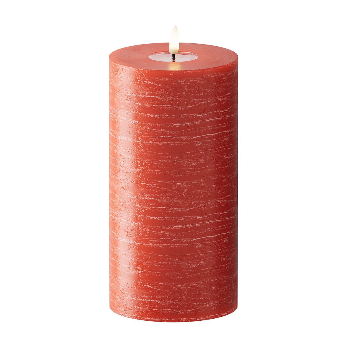 Red Pillar Candle WetLook