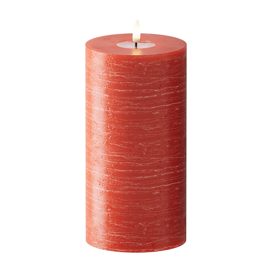 Red Pillar Candle WetLook