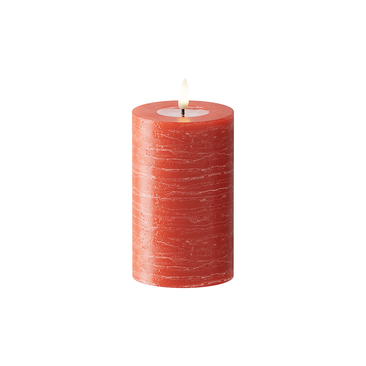 Red Pillar Candle WetLook