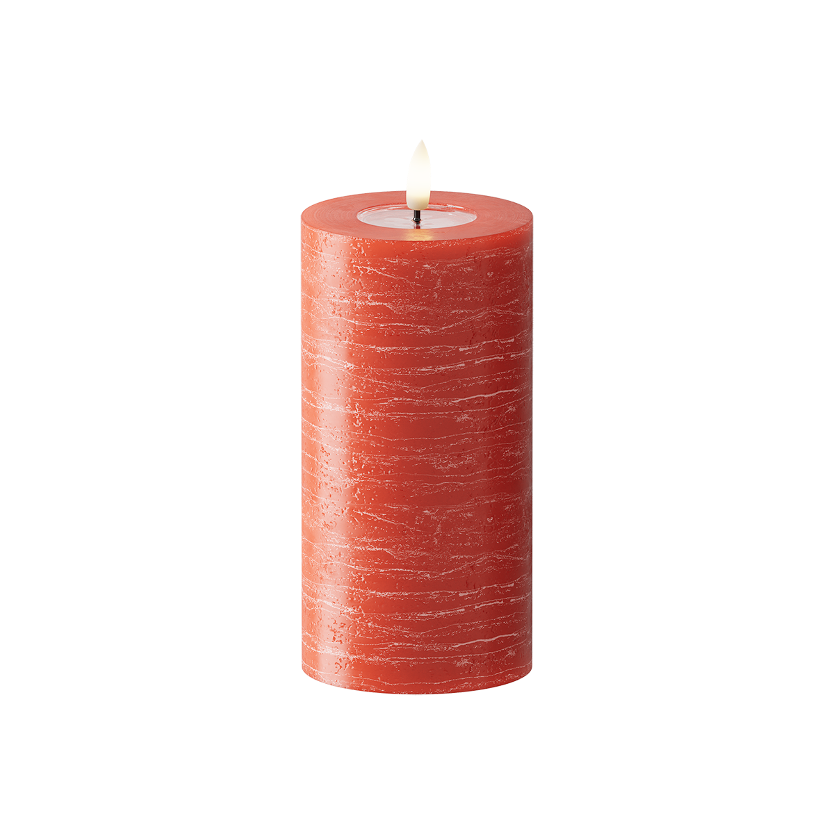 Red Pillar Candle WetLook