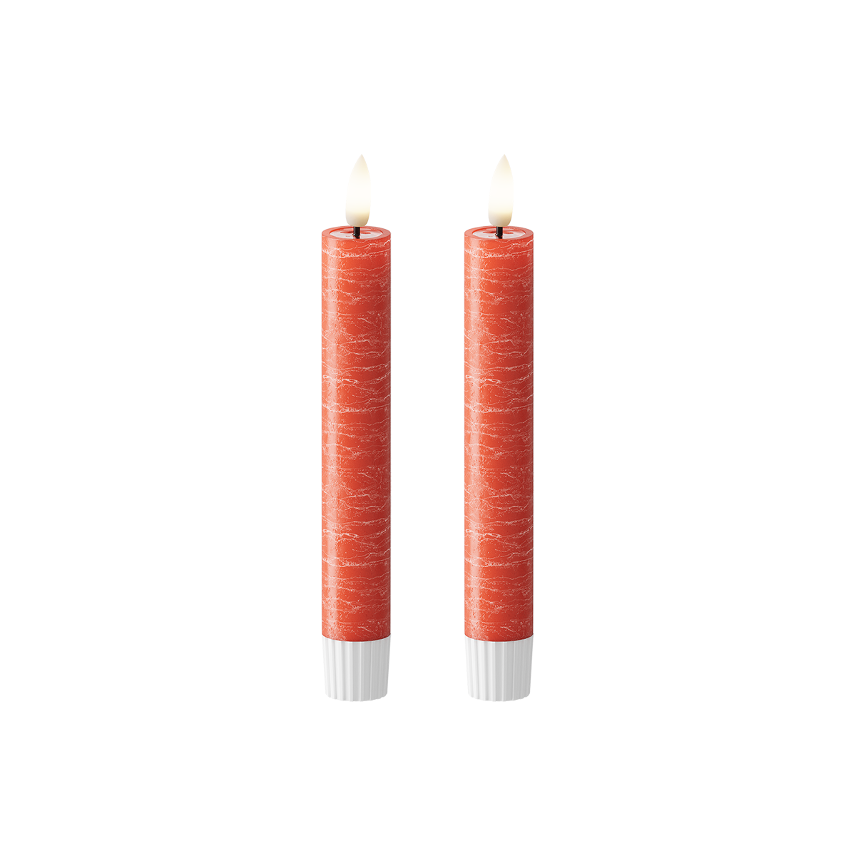 Red Taper Candle 2pcs,WetLook
