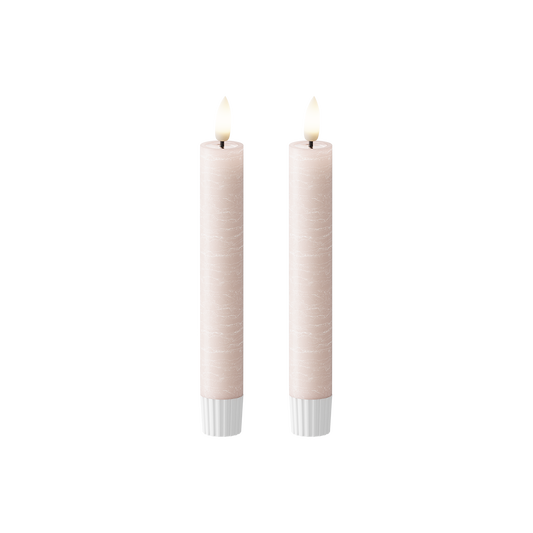 Rose Taper Candle 2stk, WetLook