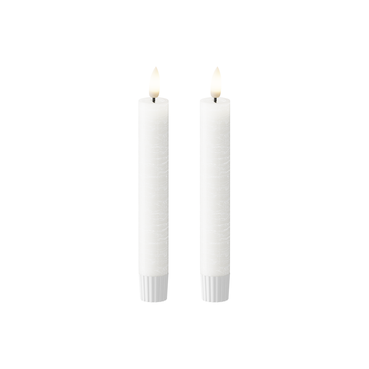 Witte Taper Kaars 2st, WetLook