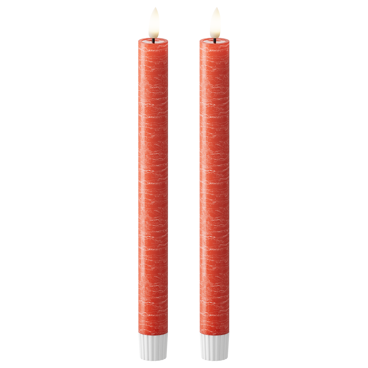 Red Taper Candle 2pcs,WetLook