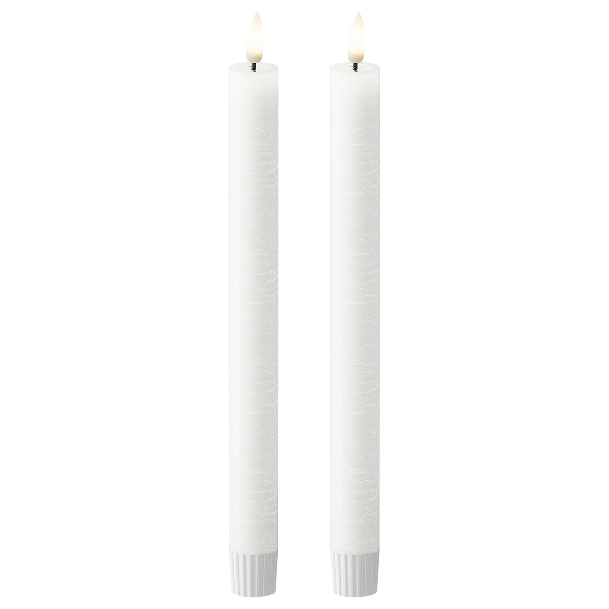 Witte Taper Kaars 2st, WetLook