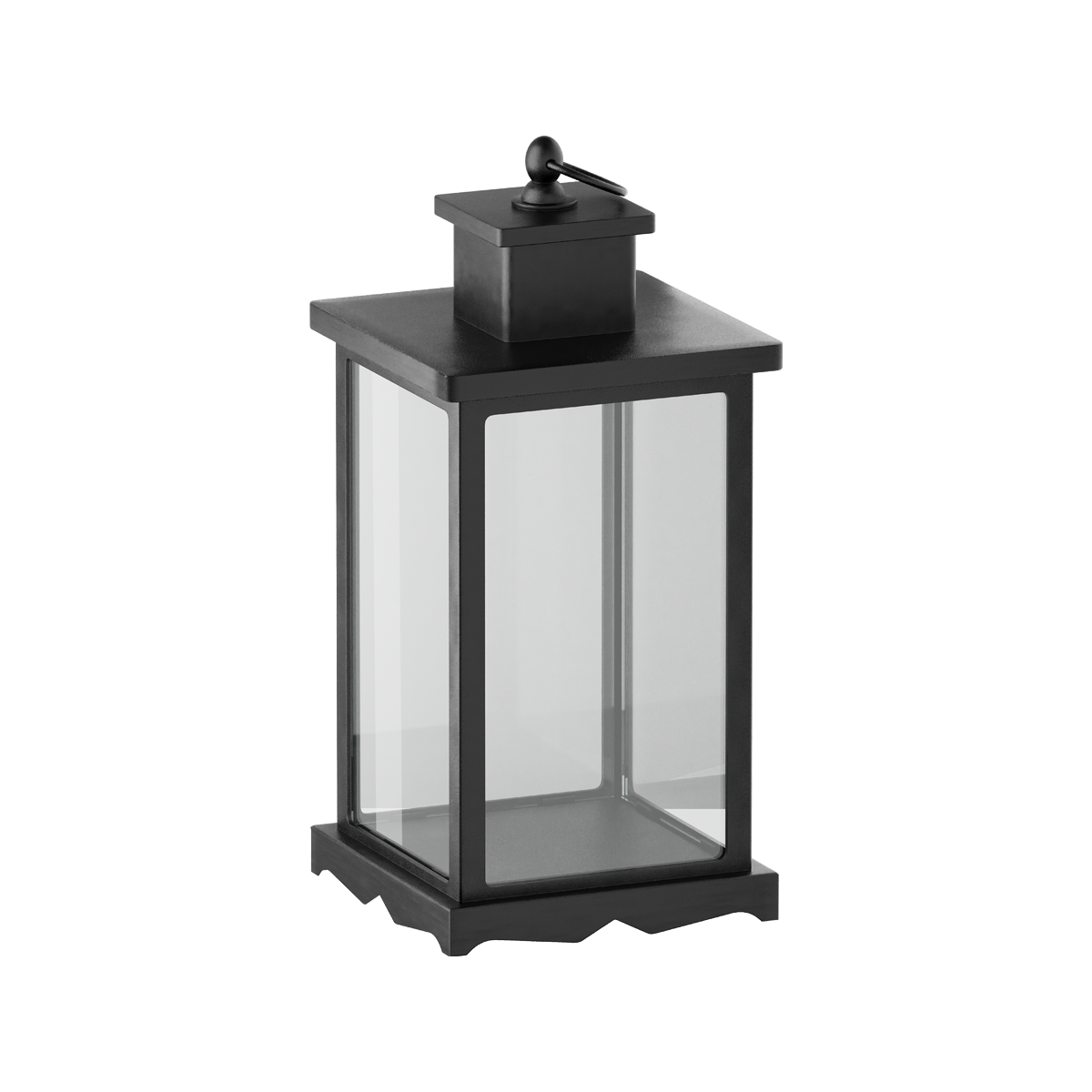 Black Plastic Lantern 14*29.5